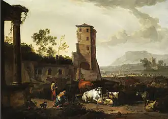 Пейзаж с руинами