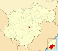 Расположение муниципалитета на карте провинции