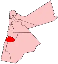 Эт-Тафила на карте