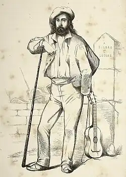 Портрет Ипаррагирре работы Ф. Брингаса