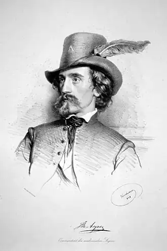 Портрет Йозефа Айгнера. Работа худ. Йозефа Крихубера