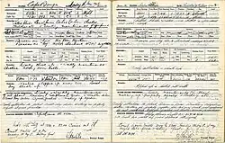 Запись в вахтенном журнале маяка о наблюдаемой смотрителем 8 января 1945 года пролетающей комете