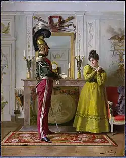 Отправление на парад. 1876. Дерево, масло. Институт искусств Стерлинга и Франсин Кларк, Уильямстаун, Массачусетс, США