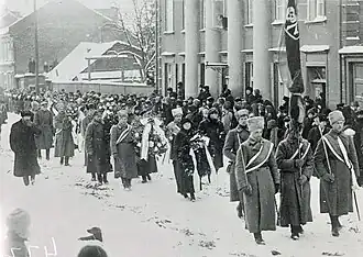Похороны Юлиуса Куперьянова. Тарту, 7 февраля 1919 г.