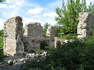 Развалины поместья Юнгфернхоф.