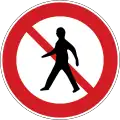 Движение пешеходов запрещено