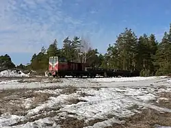 ТУ7-1703 с порожним поездом следует на карьер