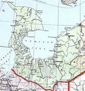 Канино-Тиманский район на карте