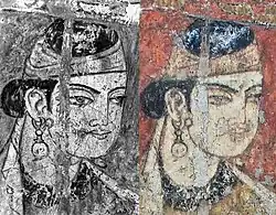 Женщина-служитель в Калаи Кафирнигане. VII-начало VIII века.