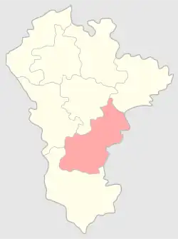 Серадзский уезд на карте