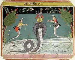 Иллюстрация из Бхагавата-пураны, XVII век. Художественный музей Сан-Диего (Сан-Диего).