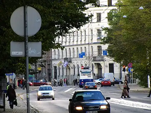 Вид в сторону ул. Элизабетес