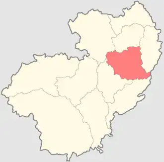 Калужский уезд на карте