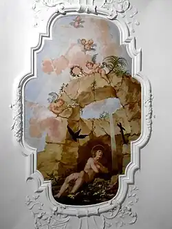 Роспись плафона в Зале капитула монастыря Св. Манга в Фюссене. 1719