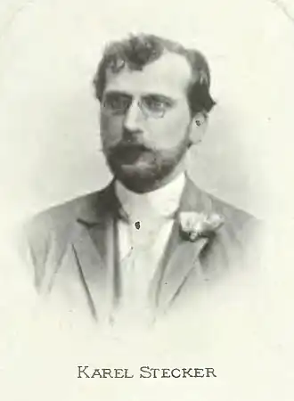 Карел Штекер в 1899 г.