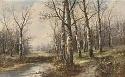 Берёзовый лес весной.