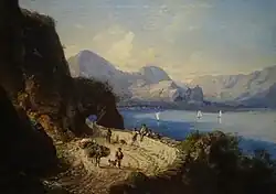 Дорога в Понале. 1858. Холст, масло. Музей озера Гарда, Венето