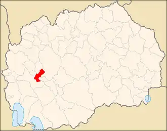 Община Вранештица на карте