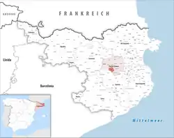 Расположение муниципалитета на карте провинции