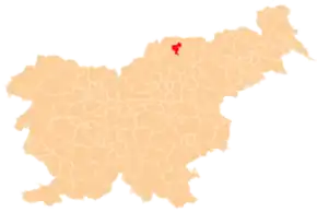 Вуженица на карте