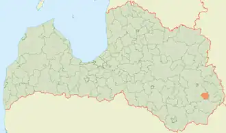 Каунатская волость на карте