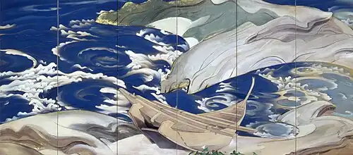 «Наруто», 1929 г. (Ширма из 6 частей, правая часть)