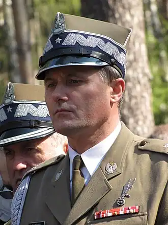 Казимеж Гилярский в Катыни 10 апреля 2009 года