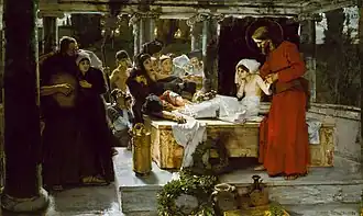 Альберт фон Келлер. Воскрешение дочери Иаира (1886)