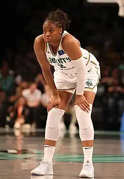 Кеннеди в игре за «Нью-Йорк Либерти» против «Даллас Уингз» (22 августа 2024 года)