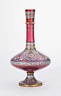 Фляга в исламском стиле. 1864. Стекло, роспись эмалями