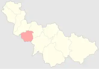 Валковский уезд на карте