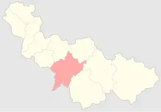 Змиевской уезд на карте