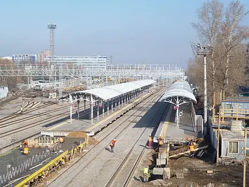 Строящаяся платформа в марте 2016