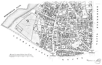 Якиманская часть (южная половина) в атласе Хотева (1852)
