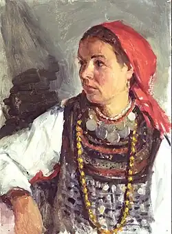 Хрымов В.Д. "Мокшанка" (картина 1955 г.)