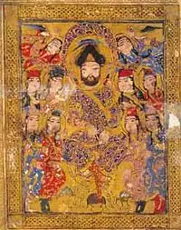 Иллюстрация к «Книге песен», 1216-20, автор Абу-ль-Фарадж аль-Исфахани