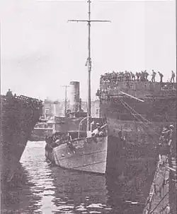 «Китобой» в начале похода, 1920 год