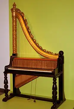 Клавицитериум, клавишная арфа