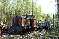 Тепловоз ТУ6А-2846  на делянке