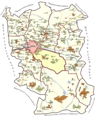 Киселевецкий сельсовет на карте