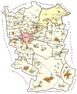 Остромичский сельсовет на карте