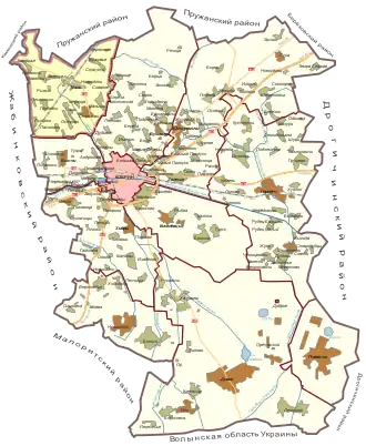 Тевельский сельсовет на карте