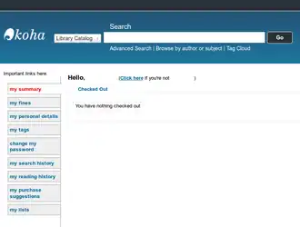 Скриншот программы Koha