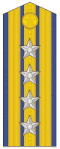 Погон старшего полковника (Colonel Commandant) ВВС КНР (1988—2007).