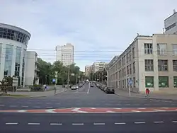 Вид на улицу Короля с улицы Немиги