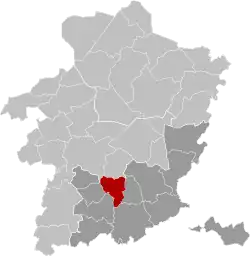 Расположение муниципалитета на карте провинции
