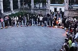 Пасхальное освящение водой в соборе Святого Юра