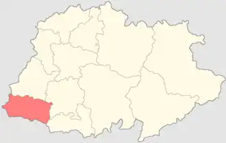 Нерехтский уезд на карте