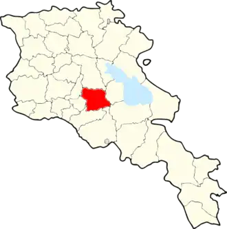 Котайкский район на карте