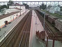 Железнодорожная станция, пассажирские платформы